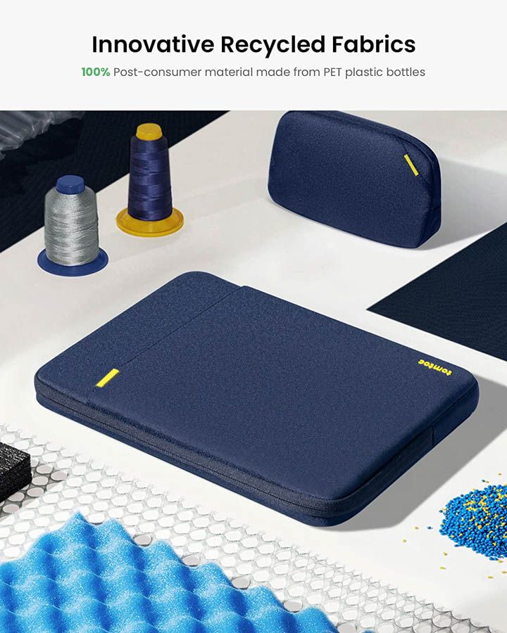 Pouzdro a brašna pro MacBook Pro 14" tomtoc Sleeve Kit - modré