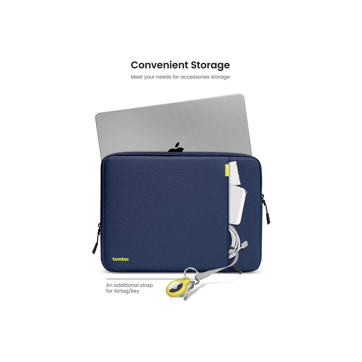 Pouzdro a brašna pro MacBook Pro 14" tomtoc Sleeve Kit - modré