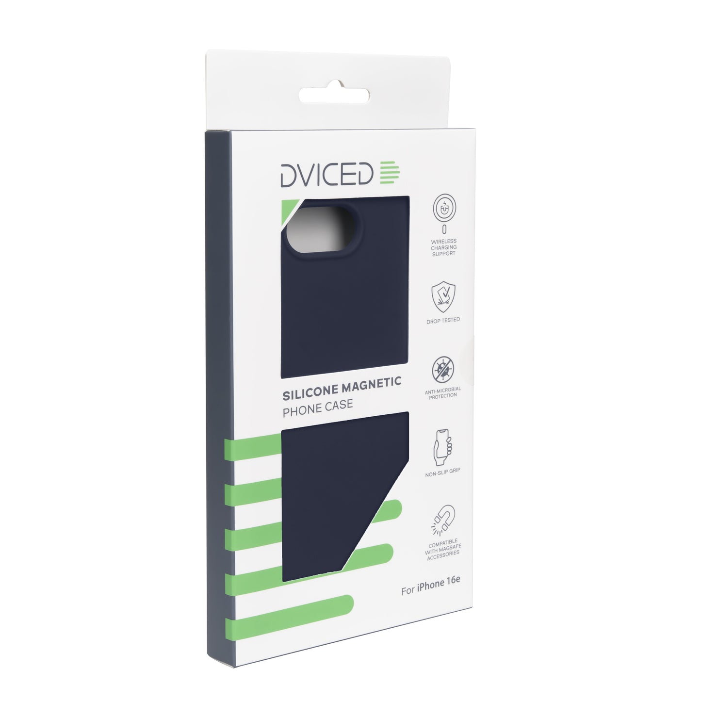 MagSafe silikonový kryt pro iPhone 16e Dviced Silicone Magnetic Case - modrý