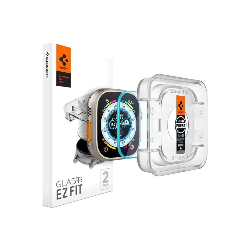 Ochranné sklo pro Apple Watch Ultra 49mm Spigen Glass EZ Fit 2 - iSTYLE CZ