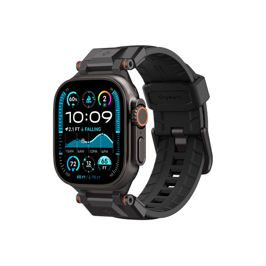 Řemínek pro Apple Watch 49mm/46mm/45mm/44mm Spigen DuraPro Armor - černý - iSTYLE CZ