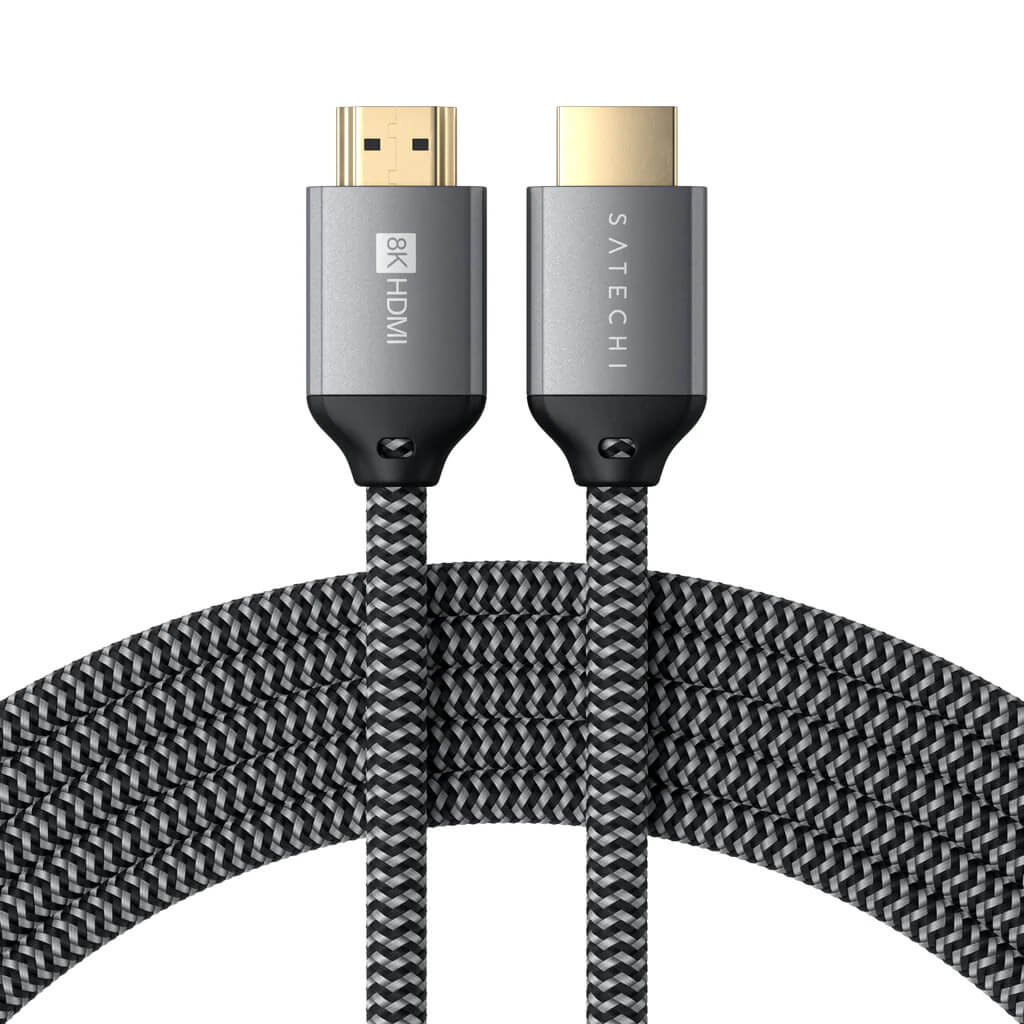 Opletený 2m kabel Satechi 8K Ultra HD High Speed HDMI - černý - iSTYLE CZ