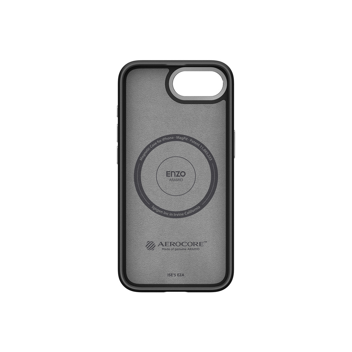 MagSafe kryt pro iPhone 16e Spigen Enzo Aramid - matně černý - iSTYLE CZ