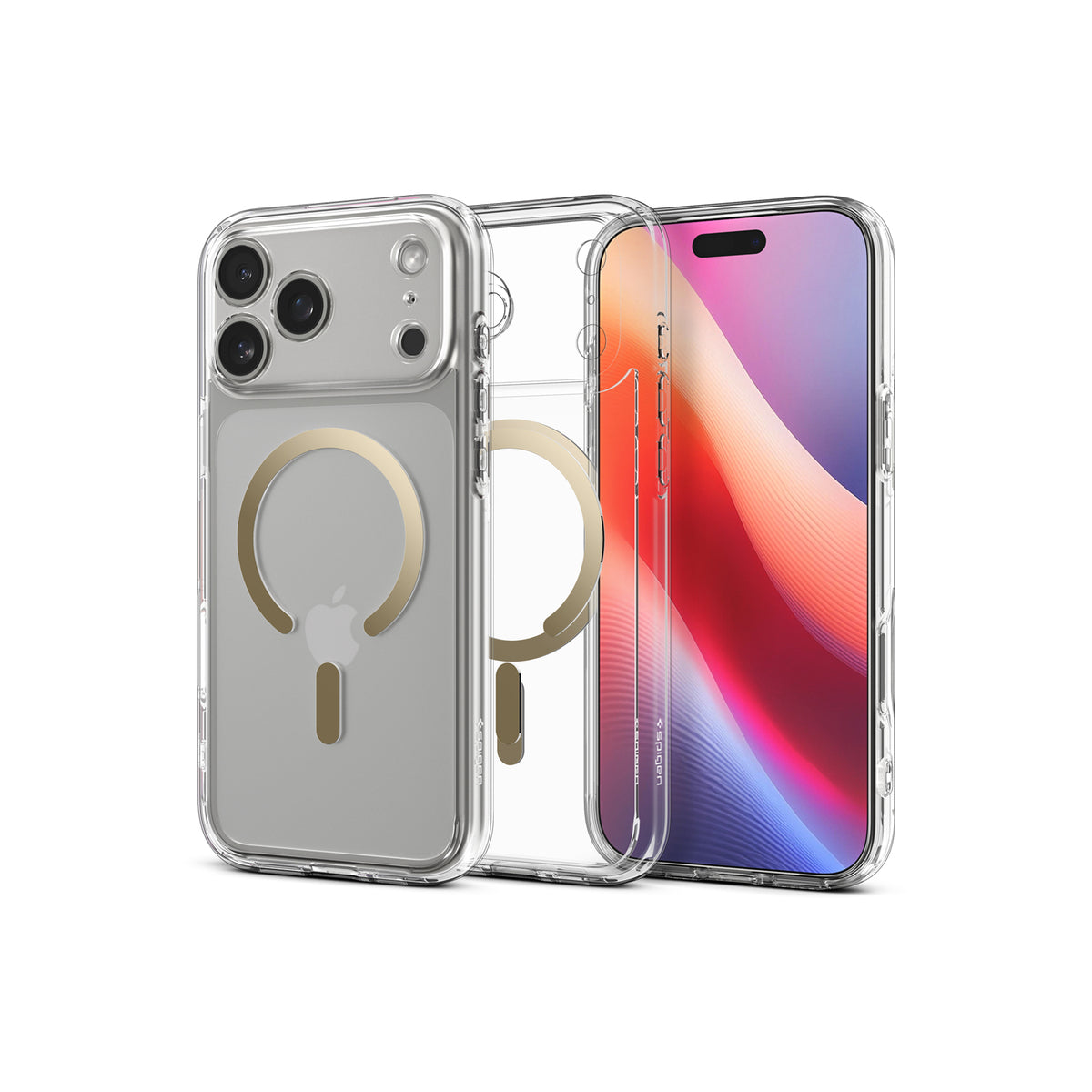 Kryt pro iPhone 17 Pro Max Spigen Ultra Hybrid MagSafe - průhledně zlatý - iSTYLE CZ