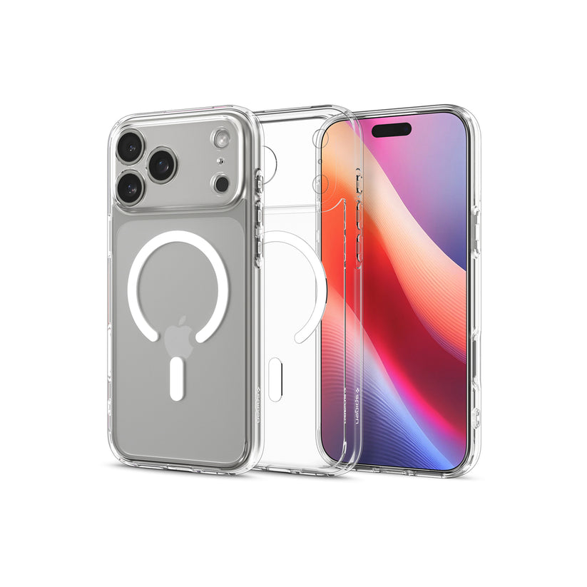 Kryt pro iPhone 17 Pro Spigen Ultra Hybrid MagSafe - průhledně bílý - iSTYLE CZ