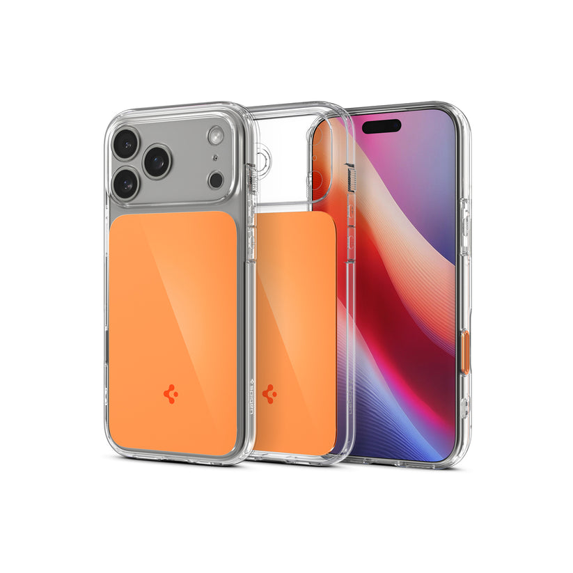 Kryt pro iPhone 17 Pro Spigen Ultra Hybrid T MagSafe - lesklý oranžový - iSTYLE CZ