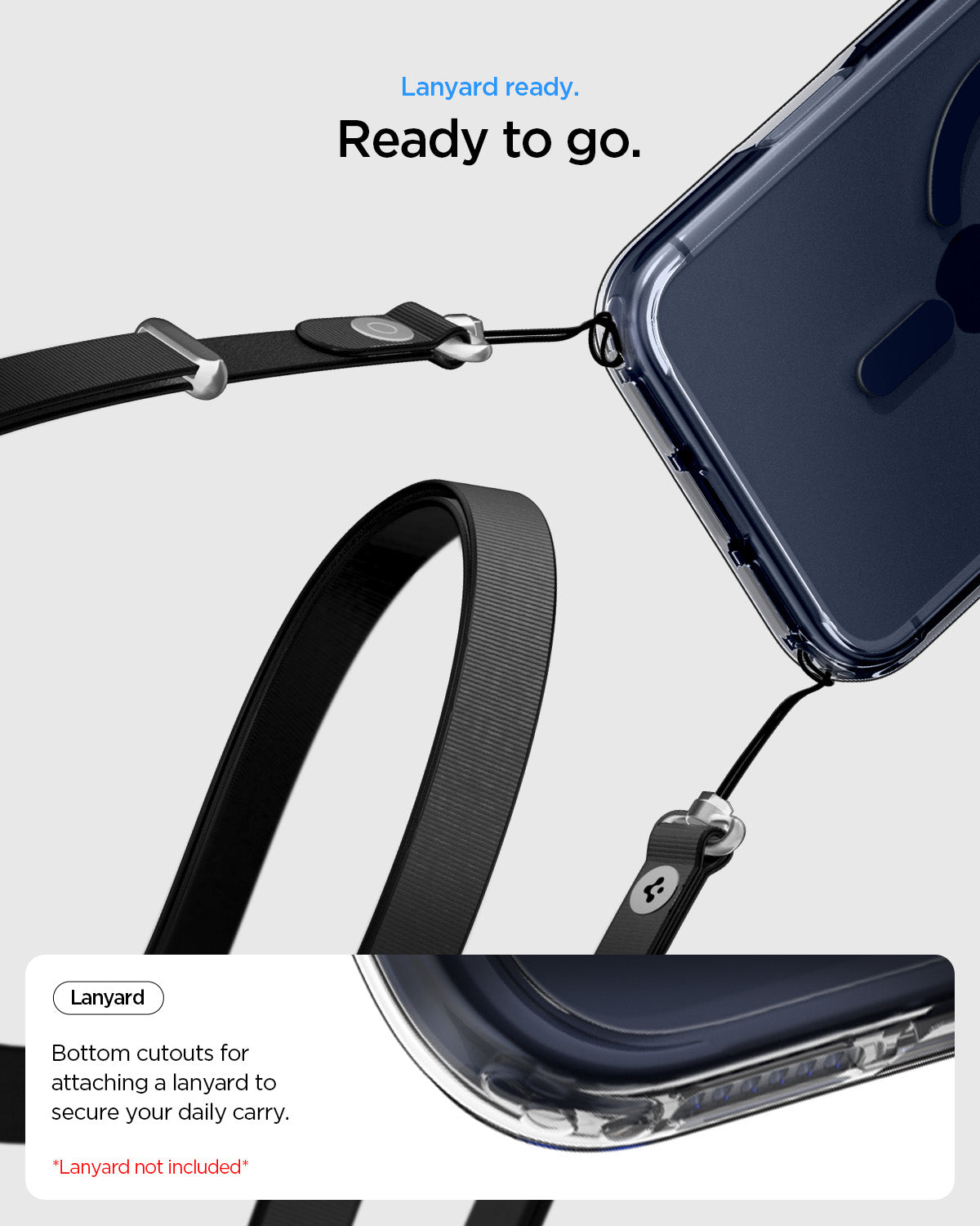 MagSafe kryt pro iPhone 17 Pro Max Spigen Ultra Hybrid - průhledný/modrý - iSTYLE.cz