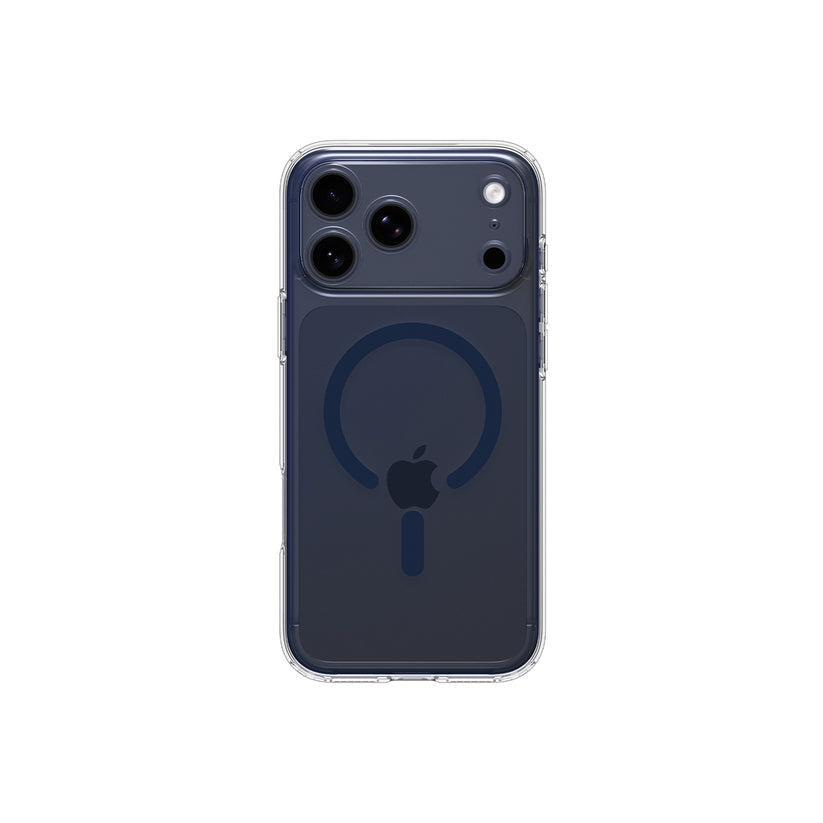 MagSafe kryt pro iPhone 17 Pro Max Spigen Ultra Hybrid - průhledný/modrý - iSTYLE.cz