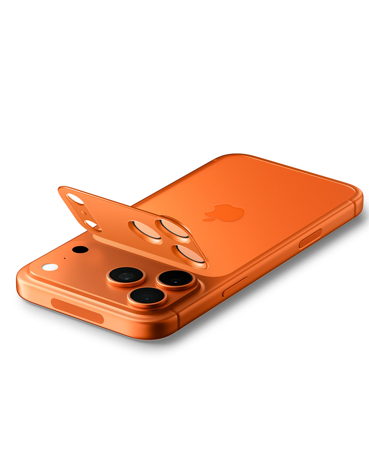 Sklo na fotoaparát pro iPhone 17 Pro Max Spigen Glass tR EZ Fit Optik Pro XL - oranžové