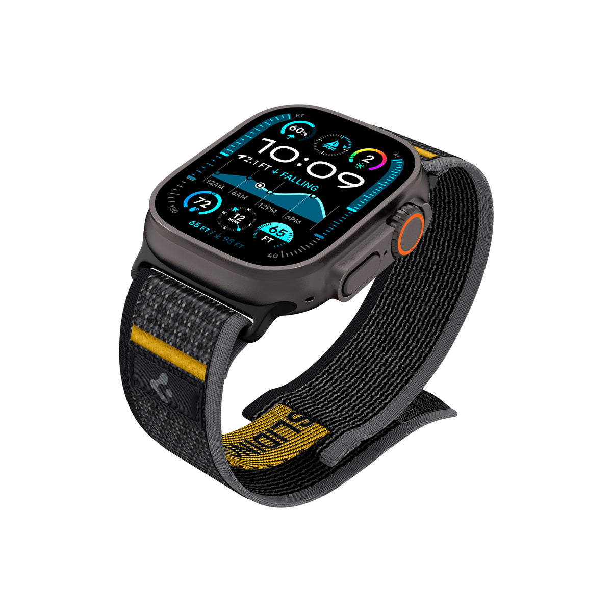 Řemínek pro Apple Watch 44mm/45mm/46mm/49mm Spigen Athlex Air Active Band - černý - iSTYLE CZ