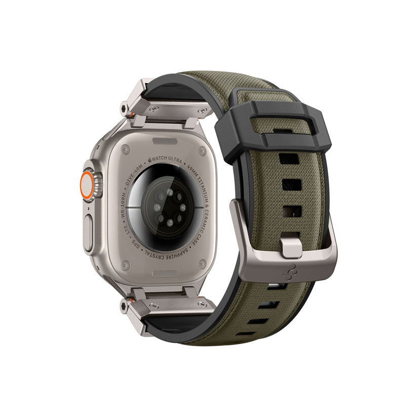 Řemínek pro Apple Watch 49mm/46mm/45mm/44mm Spigen DuraPro Armor - zelený - iSTYLE CZ