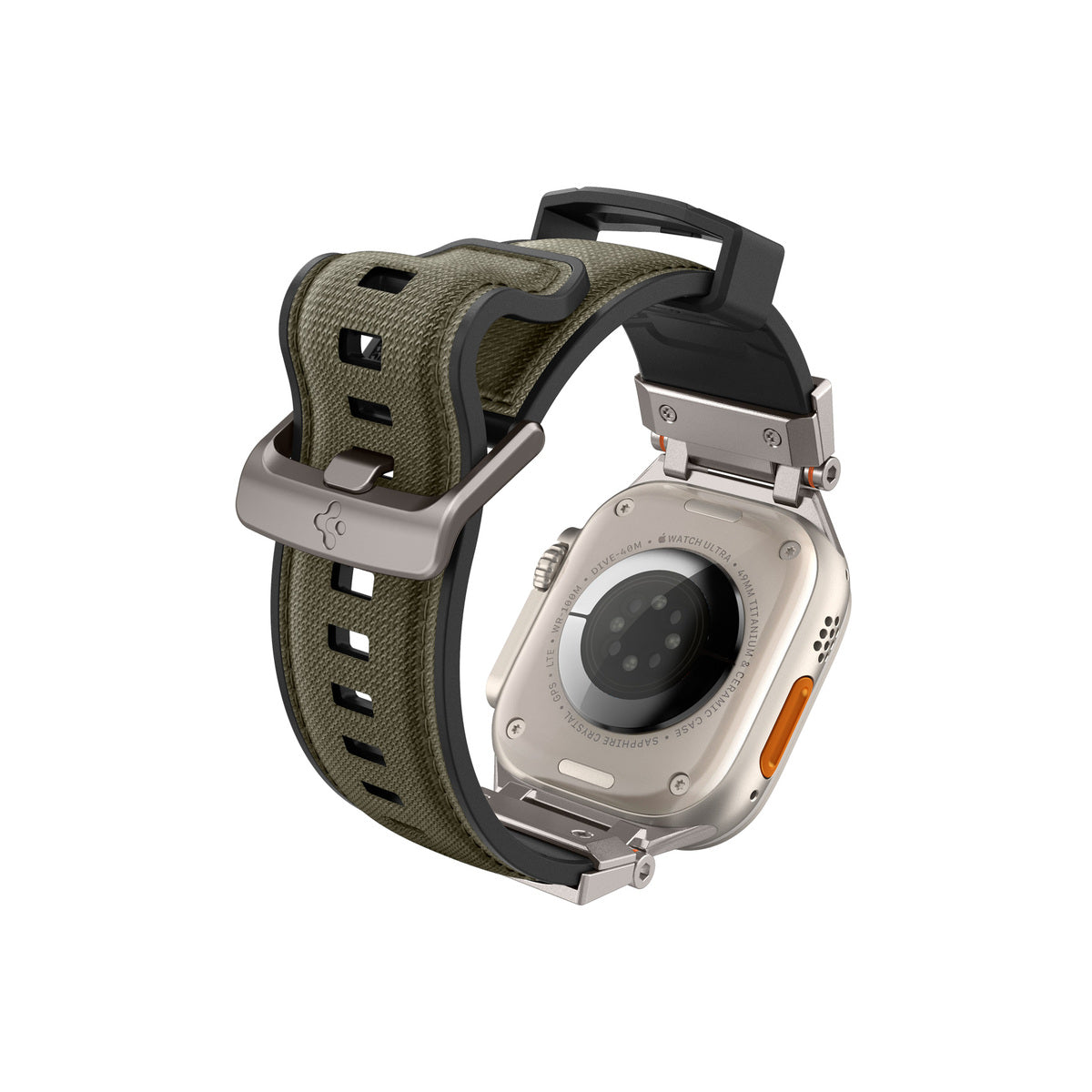 Řemínek pro Apple Watch 49mm/46mm/45mm/44mm Spigen DuraPro Armor - zelený - iSTYLE CZ