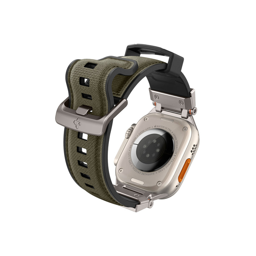 Řemínek pro Apple Watch 49mm/46mm/45mm/44mm Spigen DuraPro Armor - zelený - iSTYLE CZ