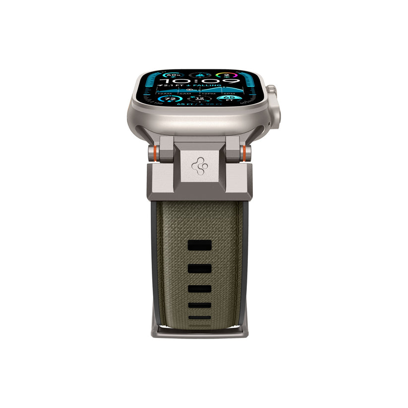 Řemínek pro Apple Watch 49mm/46mm/45mm/44mm Spigen DuraPro Armor - zelený - iSTYLE CZ