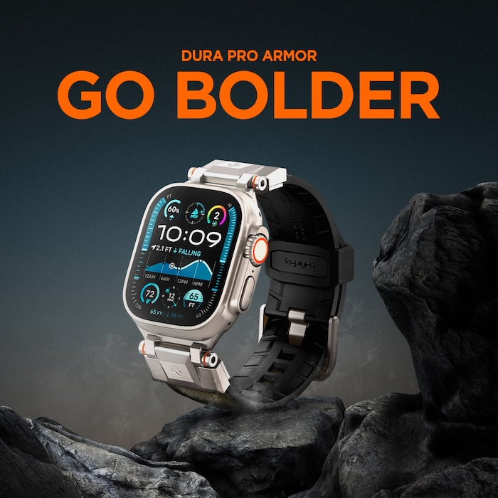 Řemínek pro Apple Watch 49mm/46mm/45mm/44mm Spigen DuraPro Armor - zelený - iSTYLE CZ