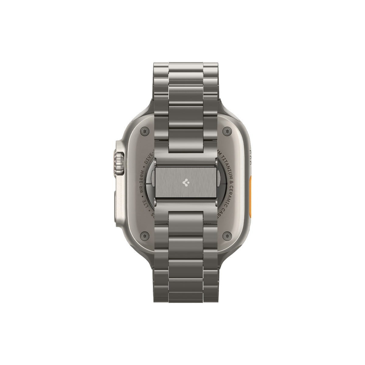 Řemínek pro Apple Watch 49mm/46mm/45mm/44mm Spigen Modern Fit Titanium Band - přírodně titanový - iSTYLE CZ