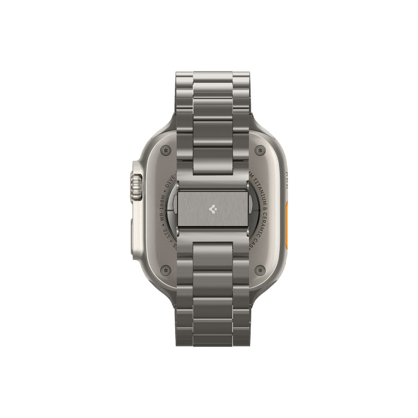 Řemínek pro Apple Watch 49mm/46mm/45mm/44mm Spigen Modern Fit Titanium Band - přírodně titanový - iSTYLE CZ