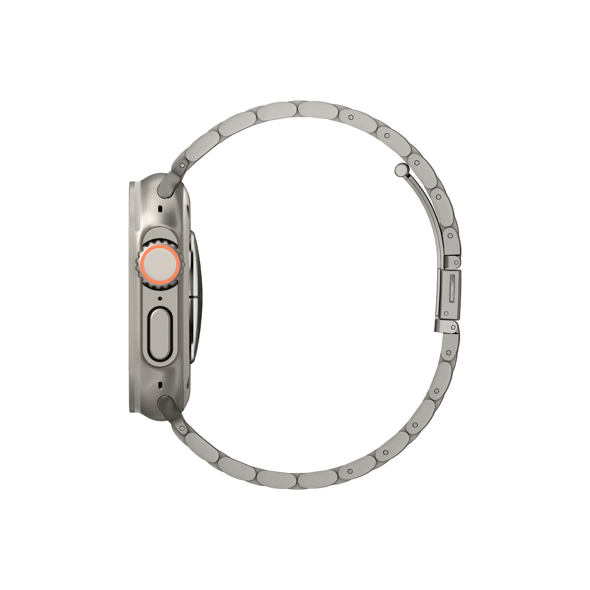 Řemínek pro Apple Watch 49mm/46mm/45mm/44mm Spigen Modern Fit Titanium Band - přírodně titanový - iSTYLE CZ
