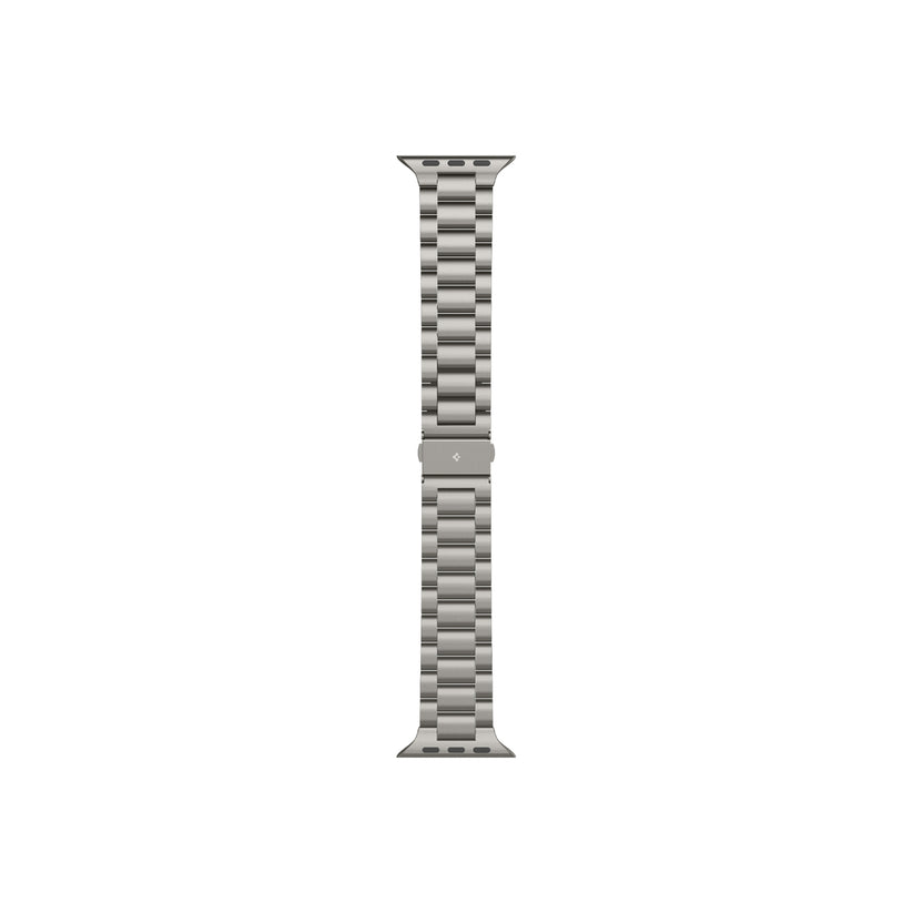 Řemínek pro Apple Watch 49mm/46mm/45mm/44mm Spigen Modern Fit Titanium Band - přírodně titanový - iSTYLE CZ