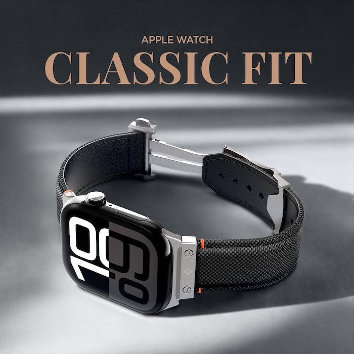 Řemínek pro Apple Watch 49mm/46mm/45mm/44mm Spigen Classic Fit Band - černý - iSTYLE CZ