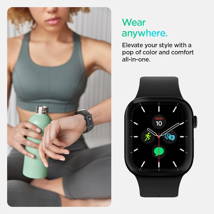 Řemínek pro Apple Watch Apple Watch 49mm/46mm/45mm/44mm Spigen Nano Pop Band - černý - iSTYLE CZ