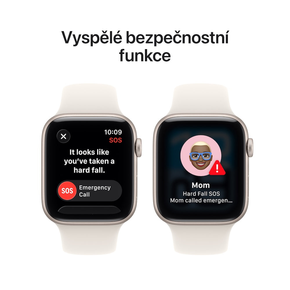 Apple Watch SE 3 GPS 40mm hvězdně bílé hliníkové pouzdro s hvězdně bílým sportovním řemínkem - S/M (otevřený) - iSTYLE.cz