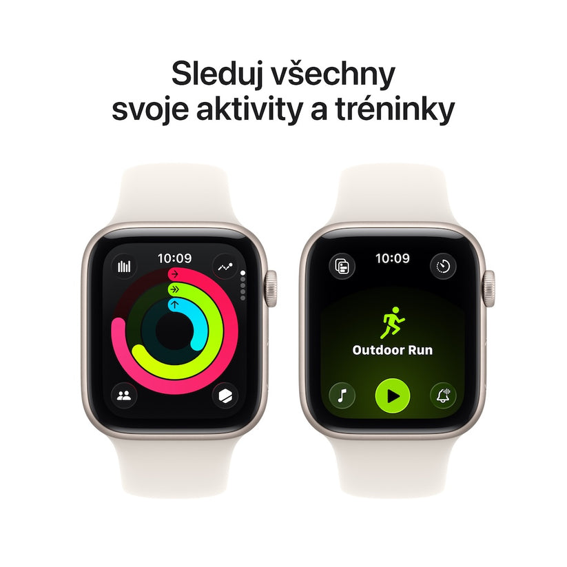 Apple Watch SE 3 GPS + Cellular 40mm hvězdně bílé hliníkové pouzdro s hvězdně bílým sportovním řemínkem - M/L - iSTYLE CZ