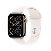 Apple Watch Series 11 GPS + Cellular 42mm zlatě titanové pouzdro se světle ruměným sportovním řemínkem - S/M - iSTYLE CZ