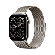 Apple Watch Series 11 GPS + Cellular 46mm přírodně titanové pouzdro s přírodně ocelovým milánským tahem - M/L - iSTYLE CZ