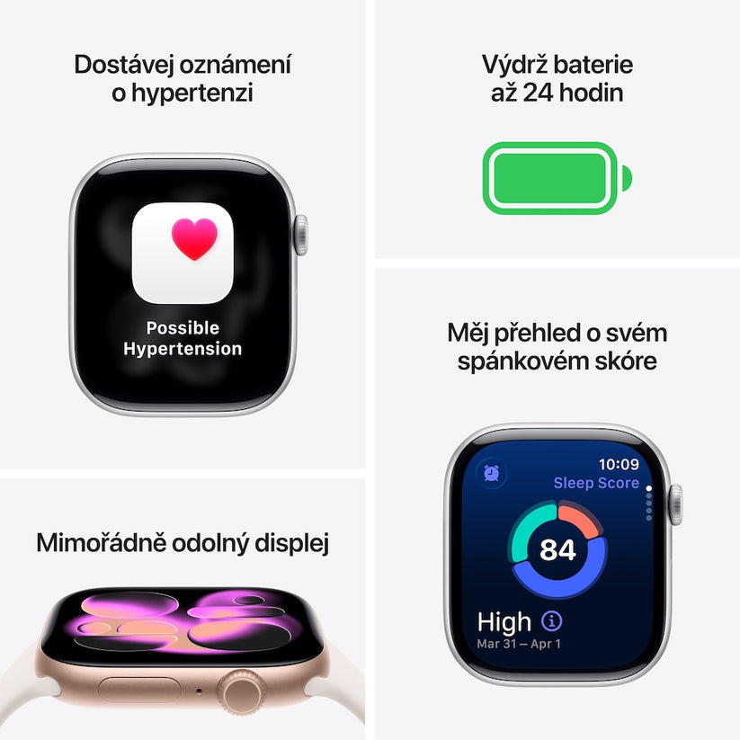 Apple Watch Series 11 GPS + Cellular 46mm přírodně titanové pouzdro se skálově šedým sportovním řemínkem - M/L - iSTYLE CZ