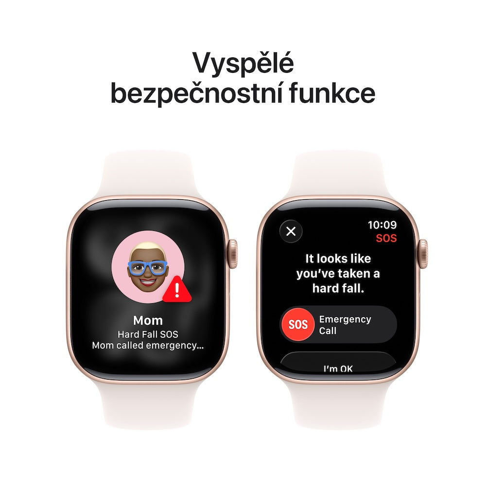 Apple Watch Series 11 GPS + Cellular 46mm růžově zlaté hliníkové pouzdro se světle ruměným sportovním řemínkem - S/M - iSTYLE CZ