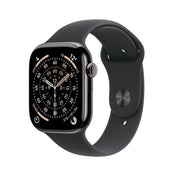 Apple Watch Series 11 GPS + Cellular 46mm břidlicově šedé titanové pouzdro s černým sportovním řemínkem - M/L - iSTYLE CZ