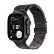 Apple Watch Ultra 3 GPS + Cellular 49mm černě titanové pouzdro s černě titanovým milánským tahem z titanu - M (otevřený) - iSTYLE.cz