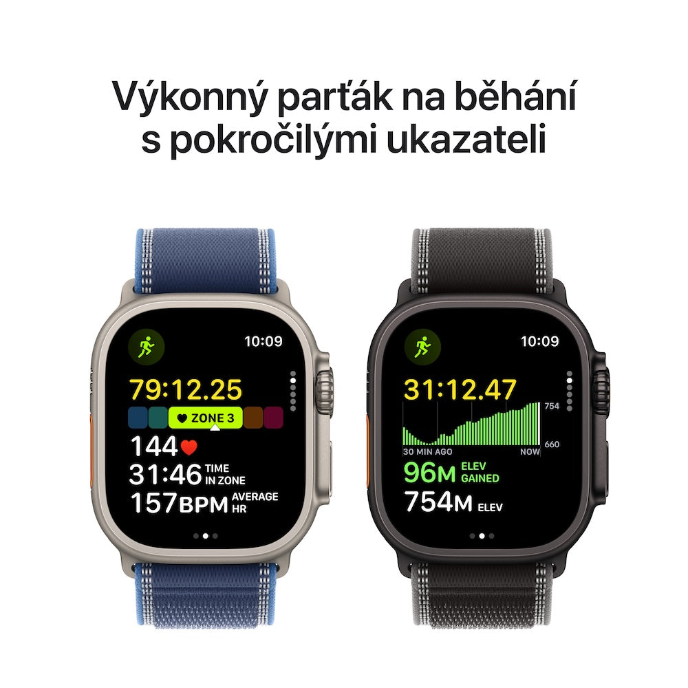 Apple Watch Ultra 3 GPS + Cellular 49mm černě titanové pouzdro s černým oceánským řemínkem (otevřený) - iSTYLE.cz