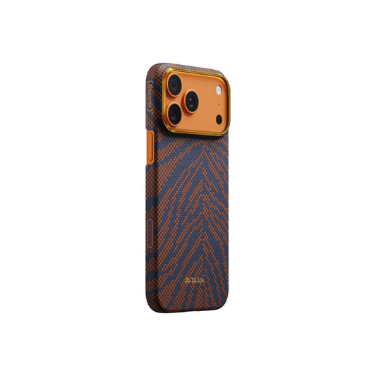 Kryt pro iPhone 17 Pro Max Pitaka Edge Case Breath of Veins Burning Orange