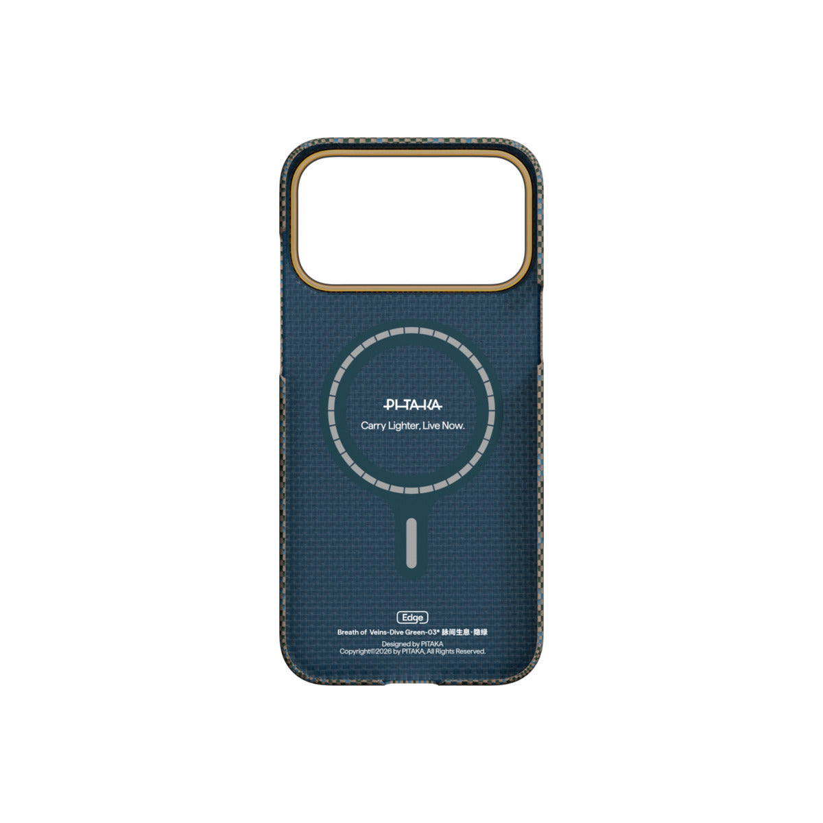 Kryt pro iPhone 17 Pro Max Pitaka Edge Case Breath of Veins Dive Green