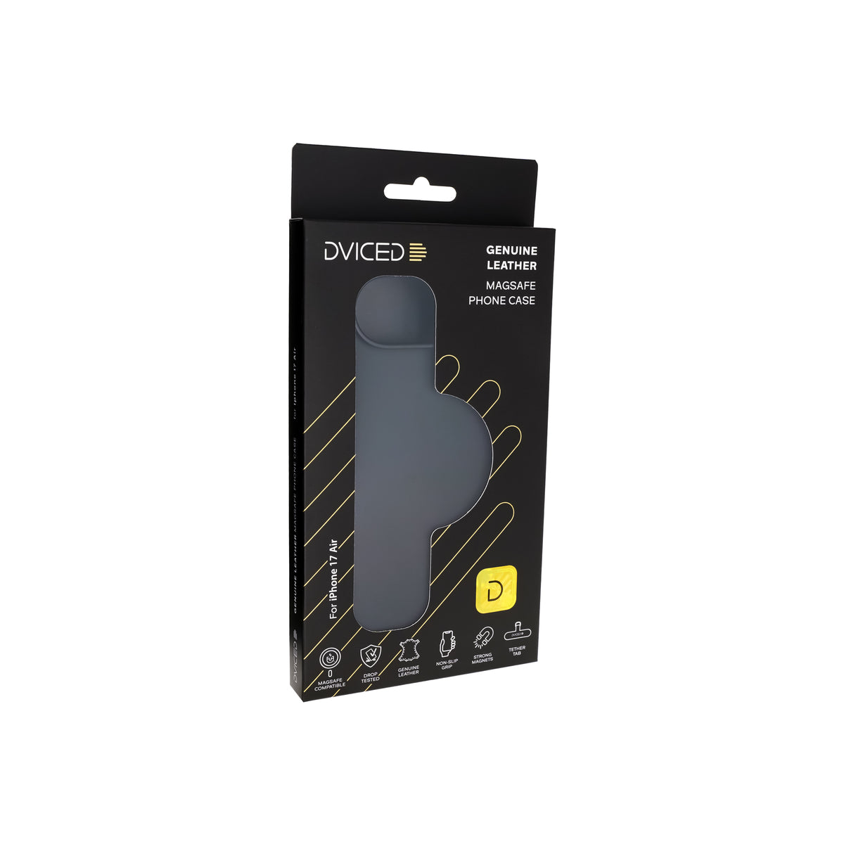 Kryt pro iPhone Air Dviced Leather MagSafe Case – černý - iSTYLE CZ