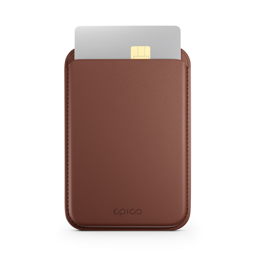 Magnetická peněženka Epico Mag+ Wallet - hnědá - iSTYLE.cz