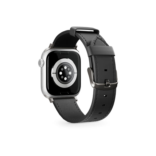 Kožený řemínek pro Apple Watch 42/44/45/49 mm Epico Watch Strap Leather - černý - iSTYLE.cz