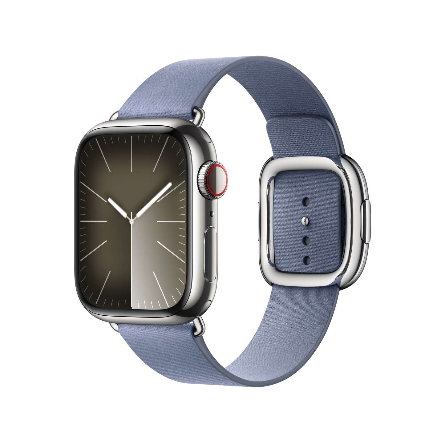 Apple Watch 38/40/41 mm Levandulově modrý řemínek s moderní přezkou – střední - iSTYLE CZ