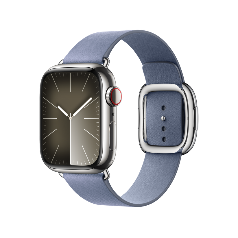 Apple Watch 38/40/41 mm Levandulově modrý řemínek s moderní přezkou – střední - iSTYLE CZ