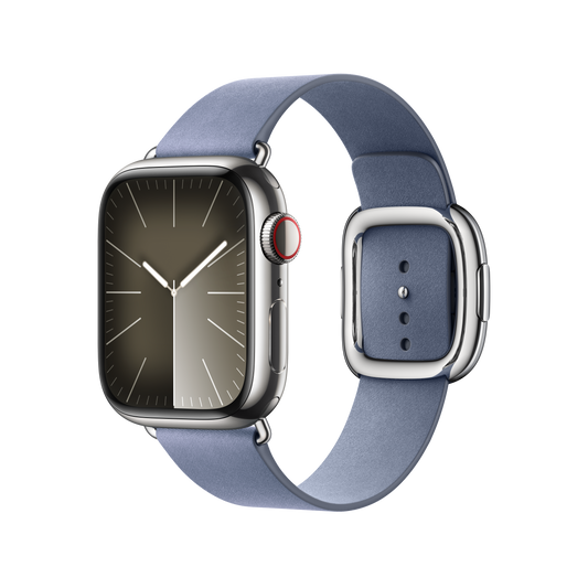 Apple Watch 38/40/41 mm Levandulově modrý řemínek s moderní přezkou – střední - iSTYLE CZ