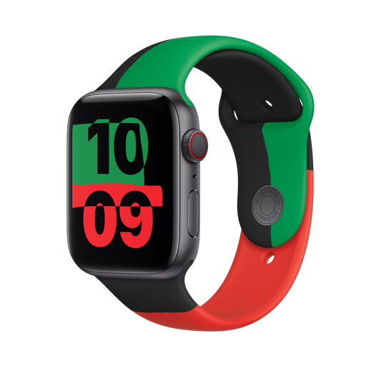 Apple Watch 42/44/45 mm sportovní řemínek Black Unity – S/M - iSTYLE CZ