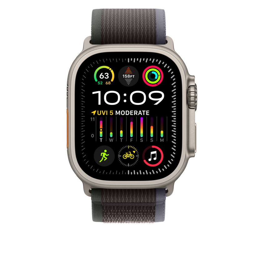 Apple Watch 44/45/49 mm modro-černý Trailový tah – S/M - iSTYLE CZ