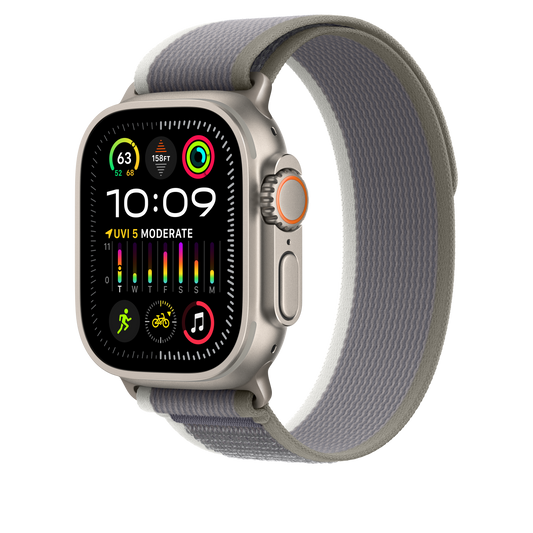 Apple Watch 44/45/49 mm zeleno-šedý Trailový tah – M/L - iSTYLE CZ