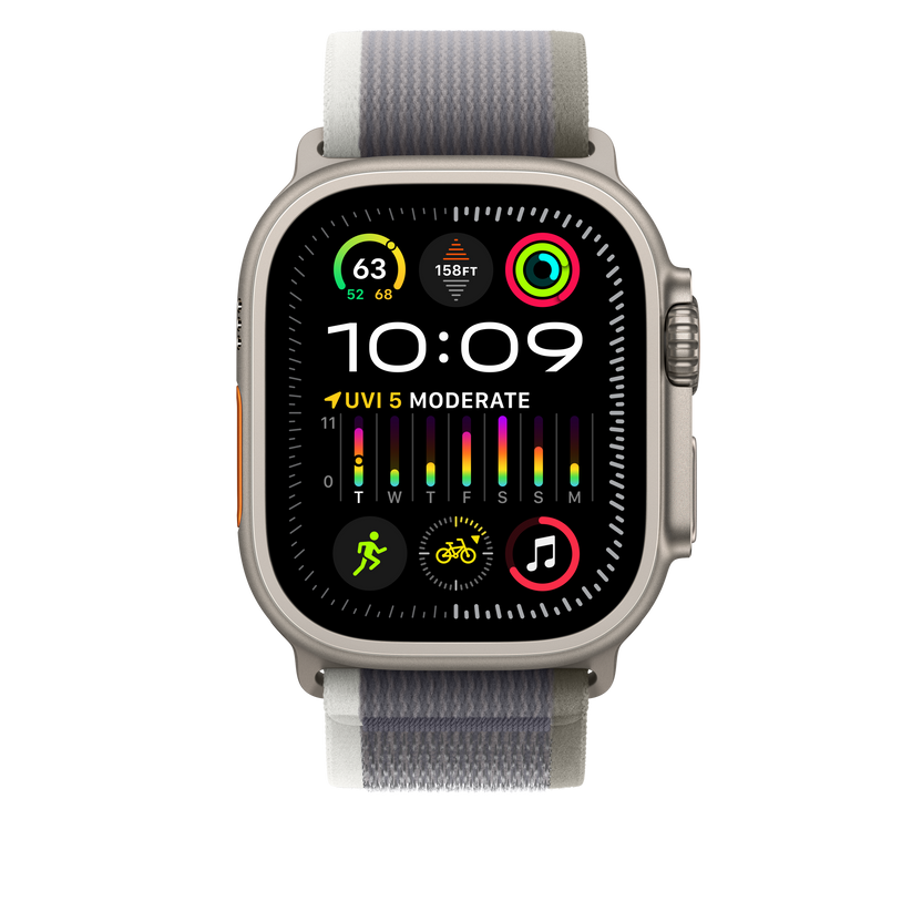 Apple Watch 44/45/49 mm zeleno-šedý Trailový tah – M/L - iSTYLE CZ