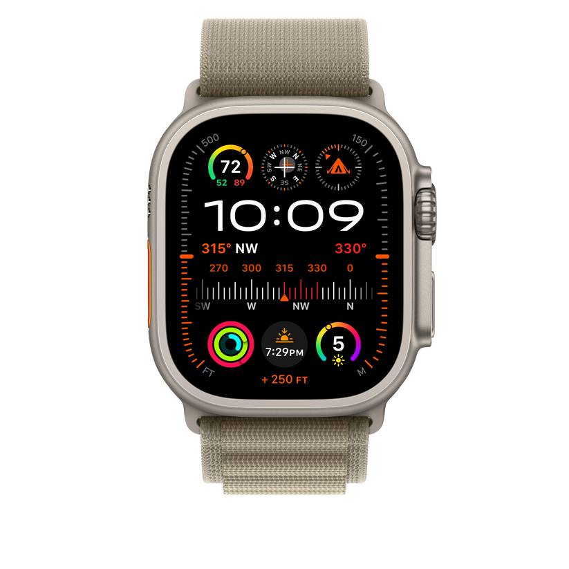 Apple Watch 44/45/49 mm olivový Alpský tah – malý - iSTYLE CZ