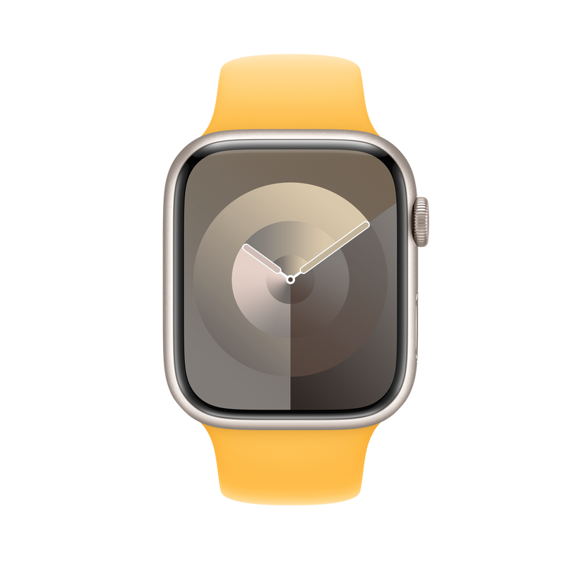 Apple 42/44/45/49mm paprskově žlutý sportovní řemínek ML - iSTYLE CZ