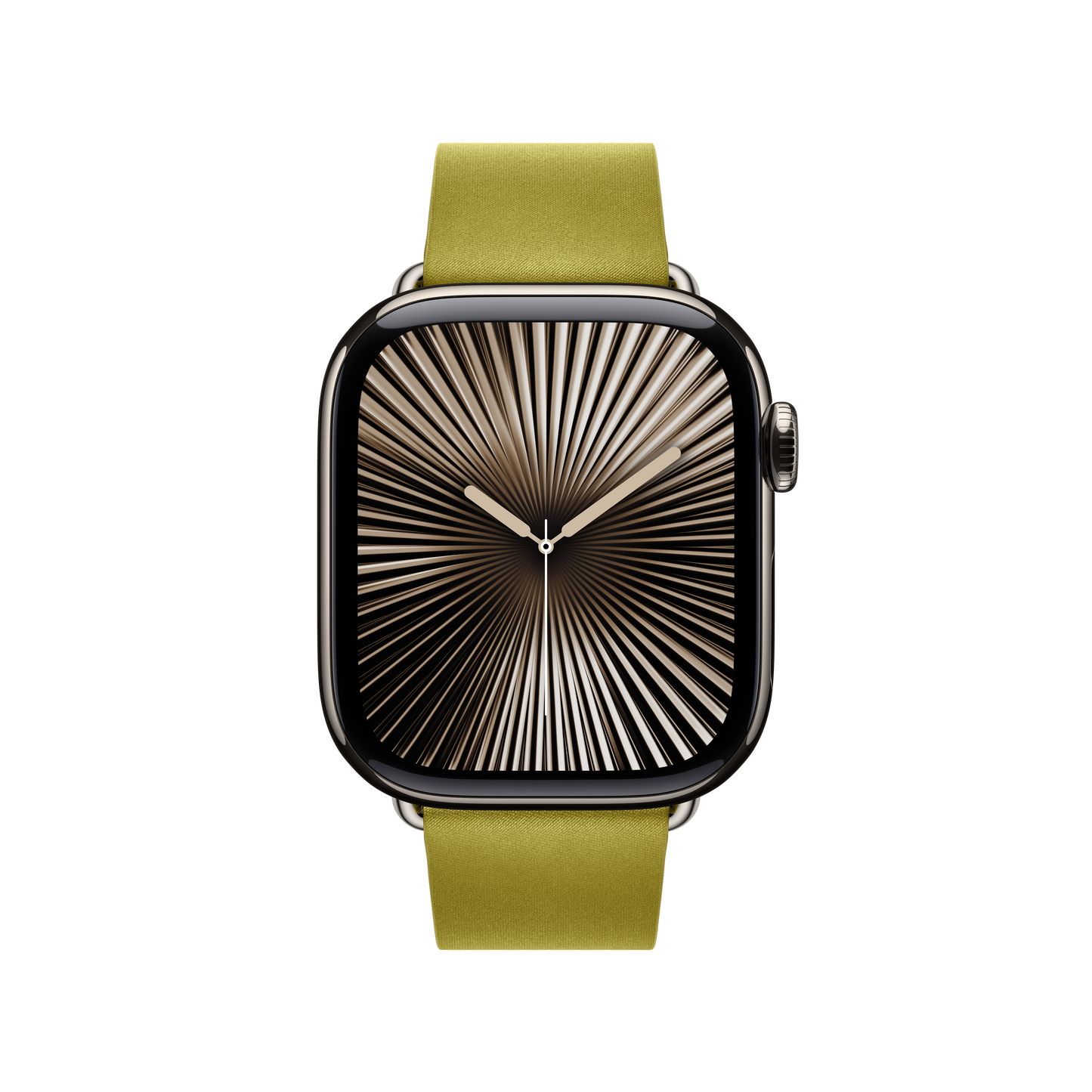 Apple Watch 38/40/41/42mm zelenožlutý řemínek s moderní přezkou – střední - iSTYLE CZ