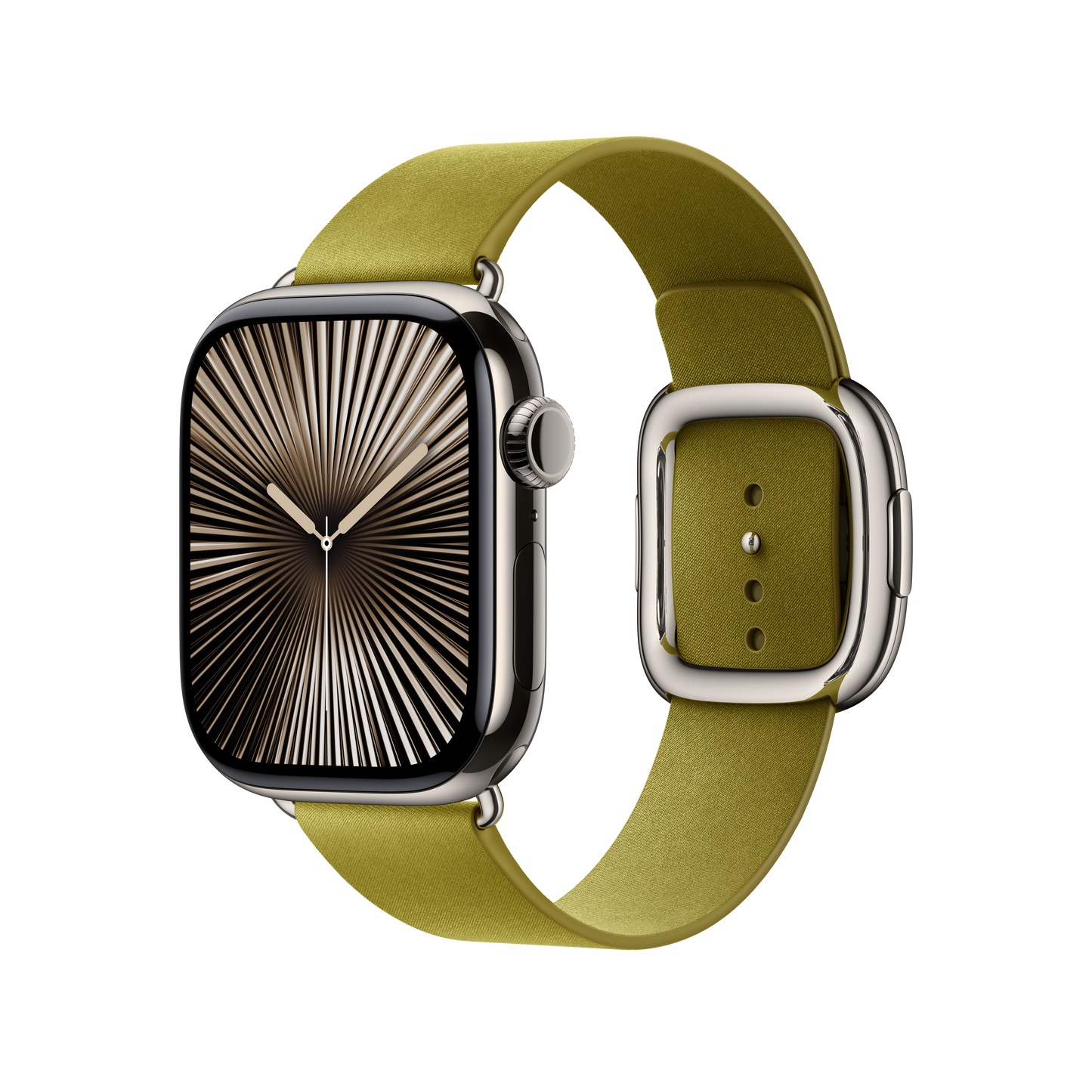 Apple Watch 38/40/41/42mm zelenožlutý řemínek s moderní přezkou – malý - iSTYLE CZ